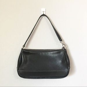 Coach Black leather mini bag